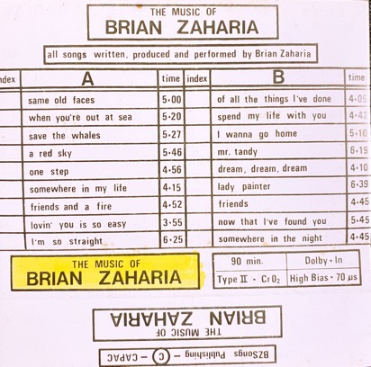 Brian Zaharia album Same Old Faces